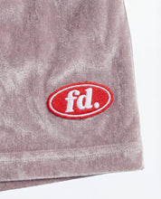 Velour shorts silver