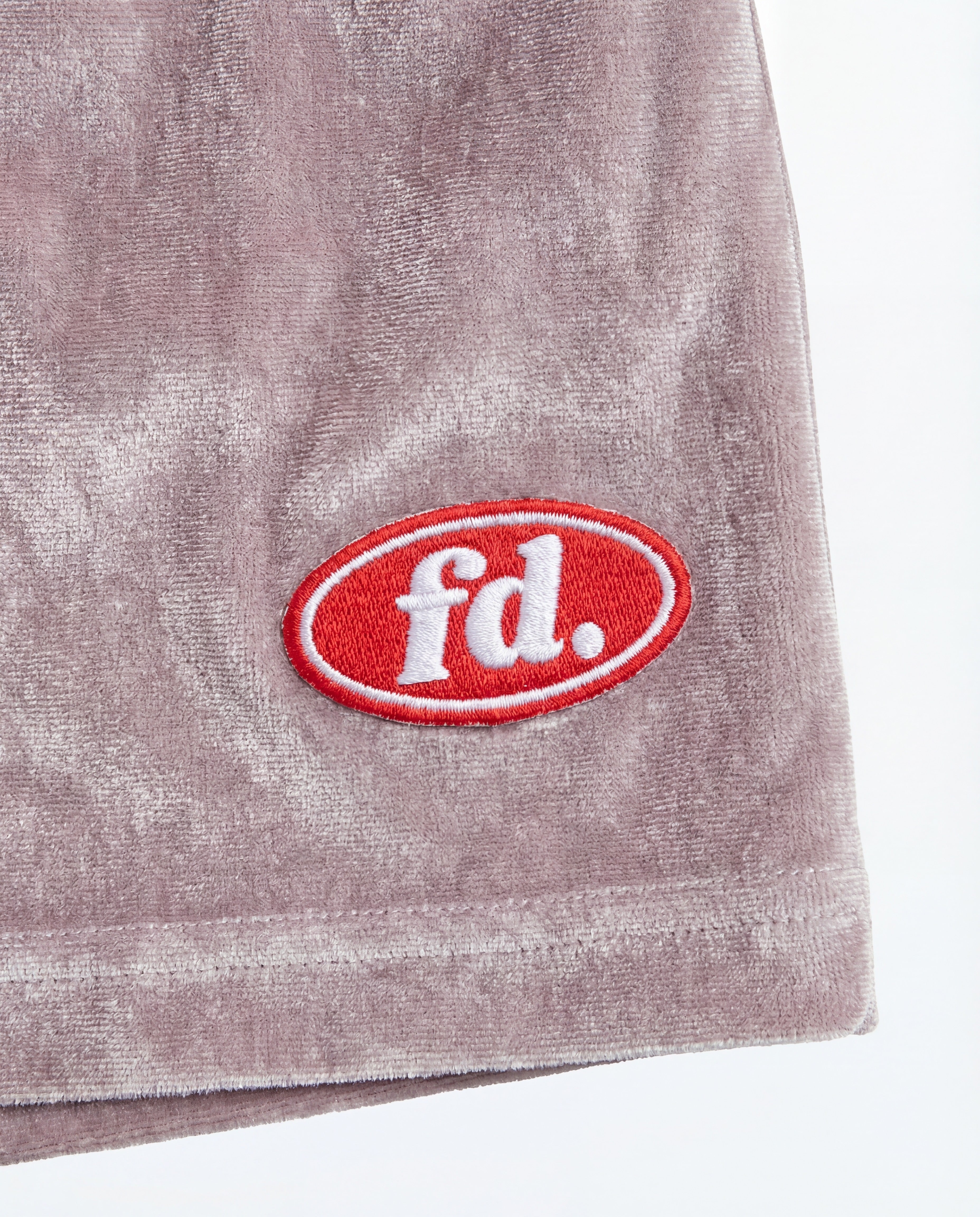 Velour shorts silver