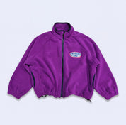 Zip fleece jumper purple