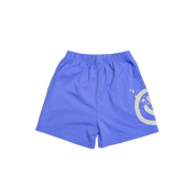 Acid dye shorts- blue