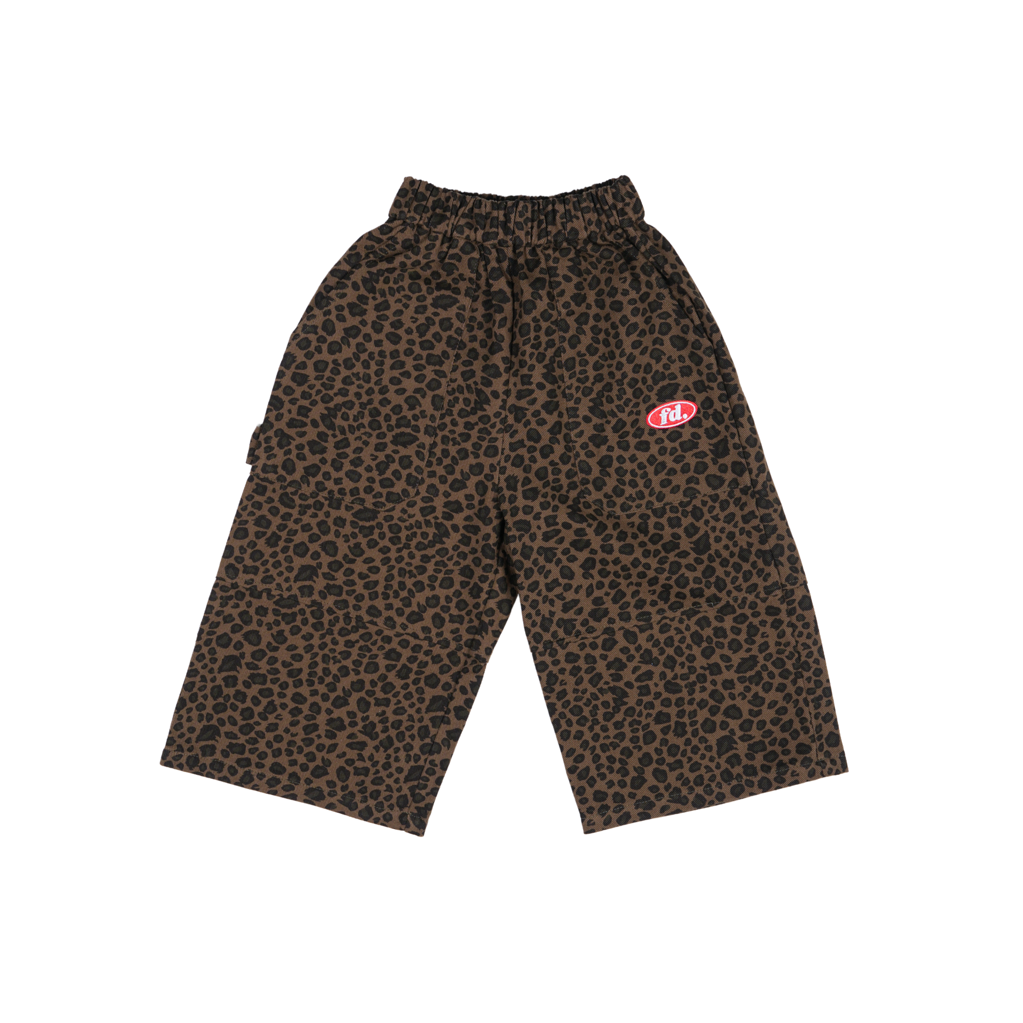 Denim Leopard cargos