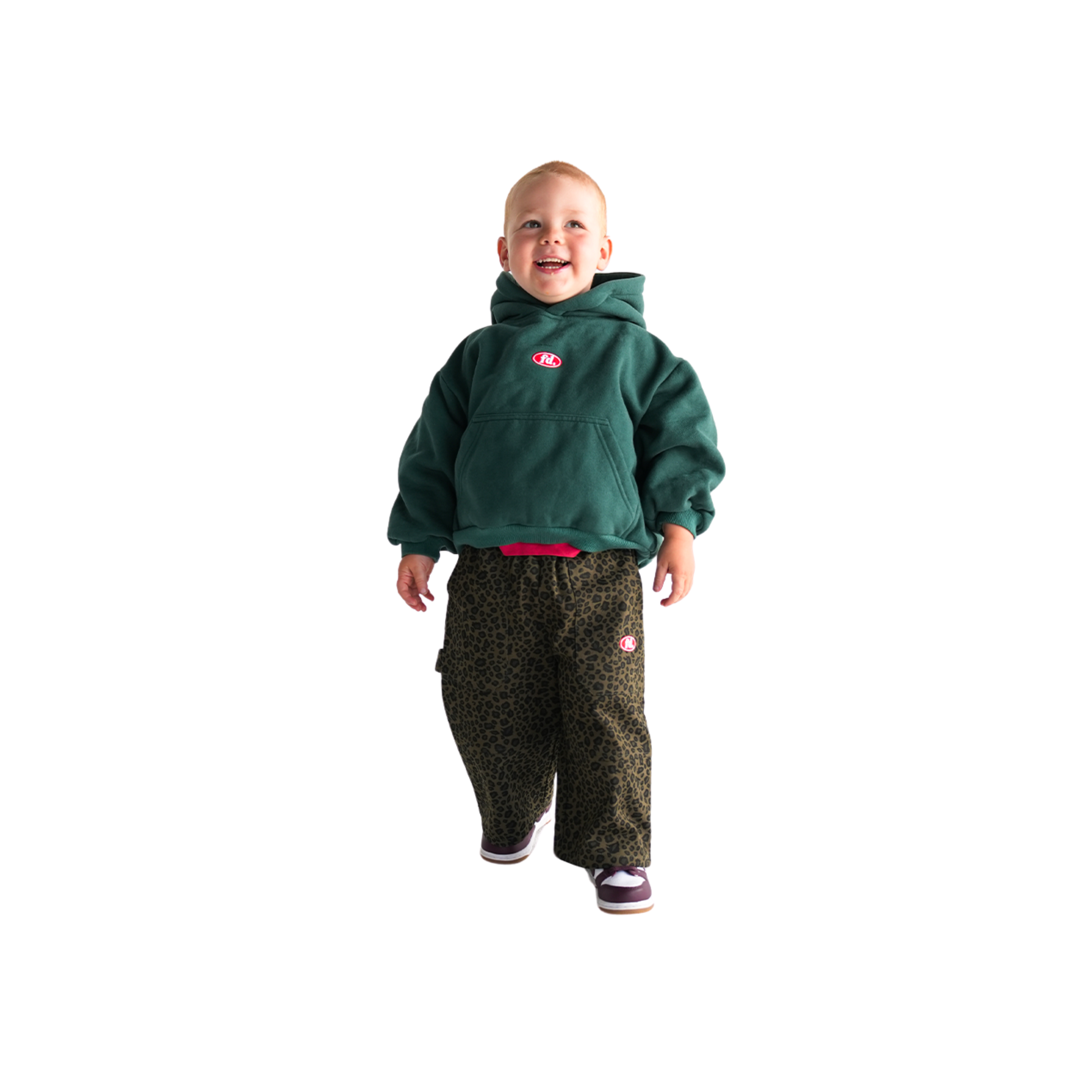 Denim Leopard cargos