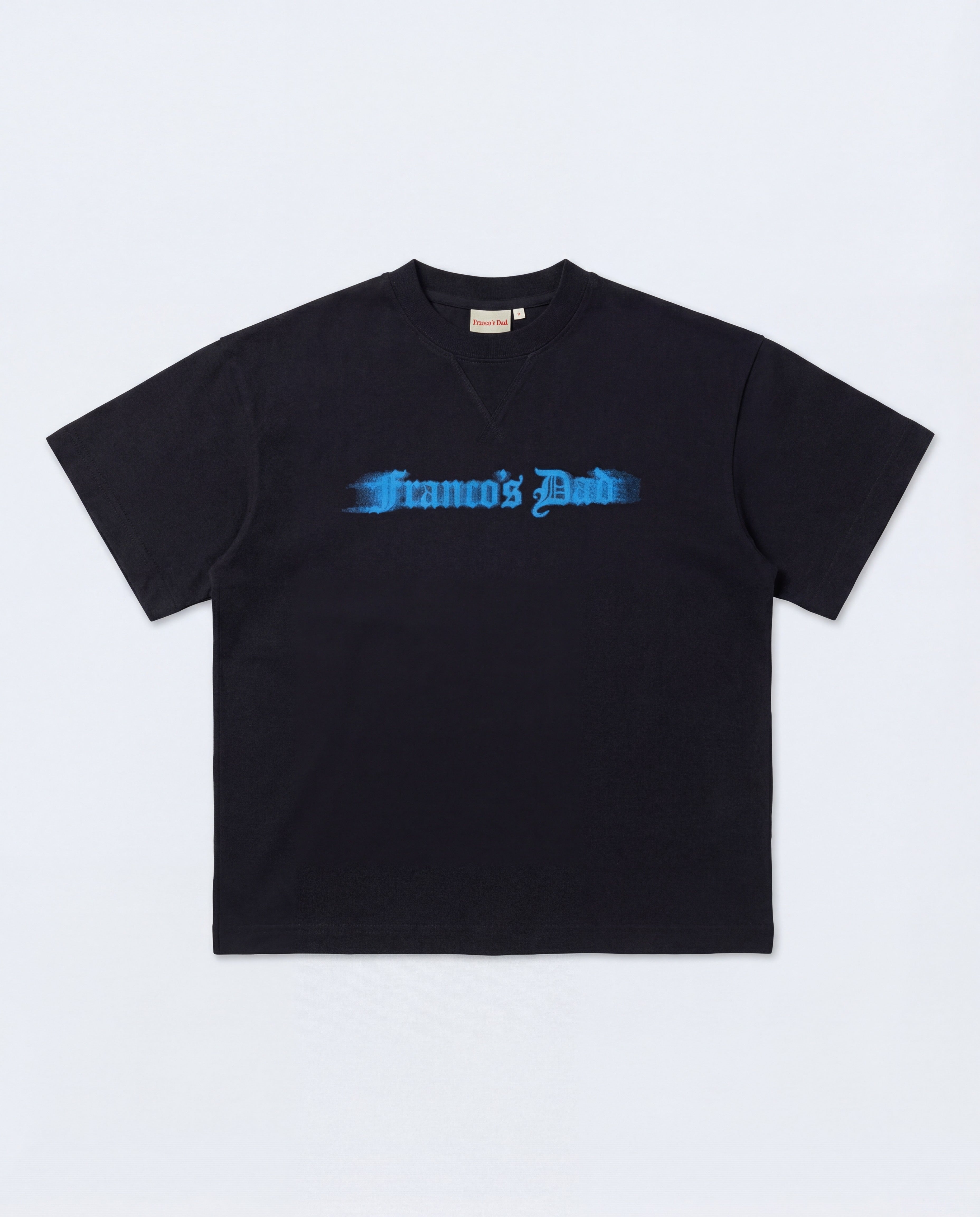 Spray logo tee black
