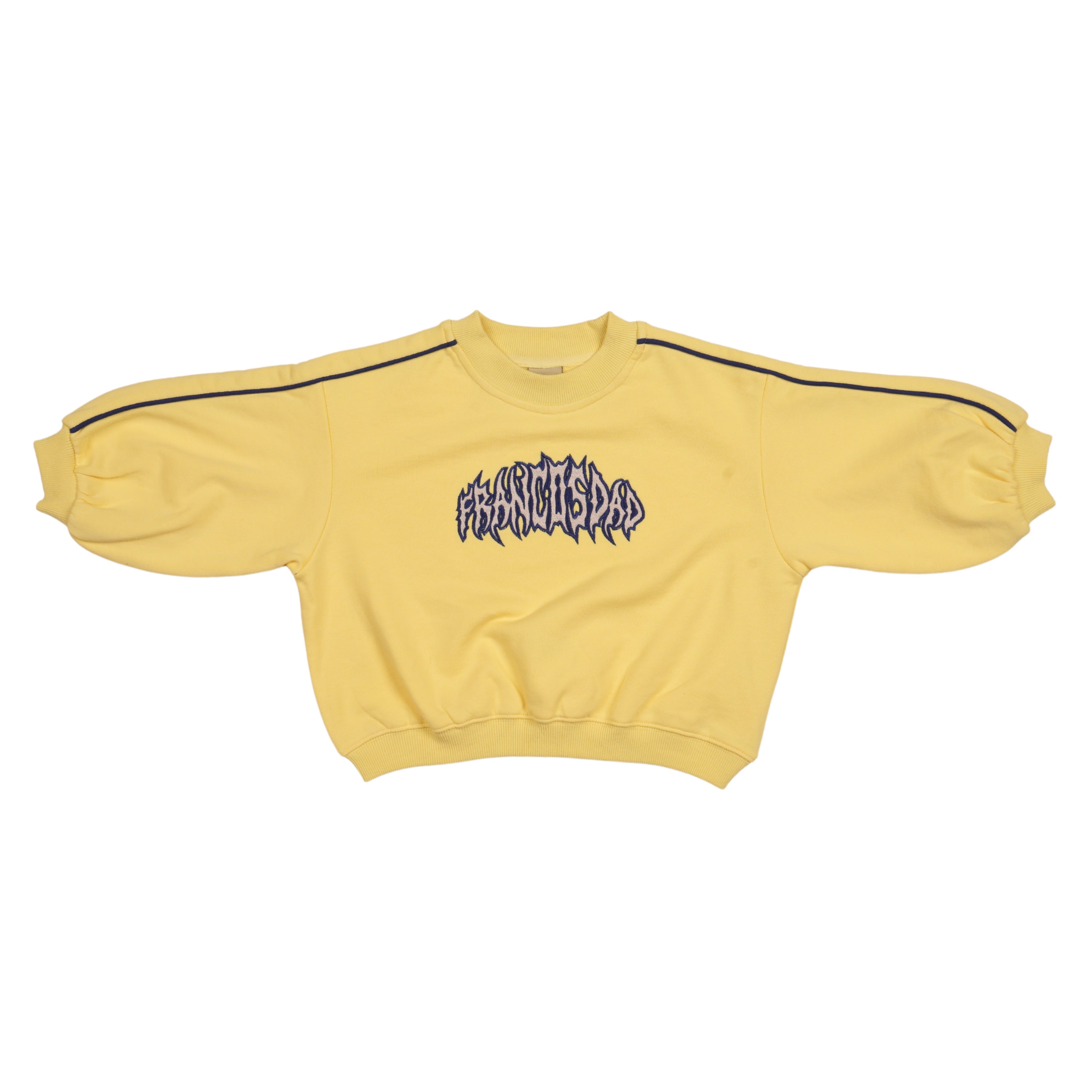 YELLOW LOGOED CREW NECK