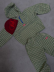 Check 1/4 zip jacket