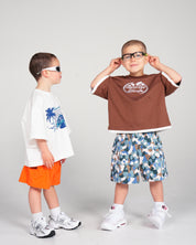 blue camo cargos shorts