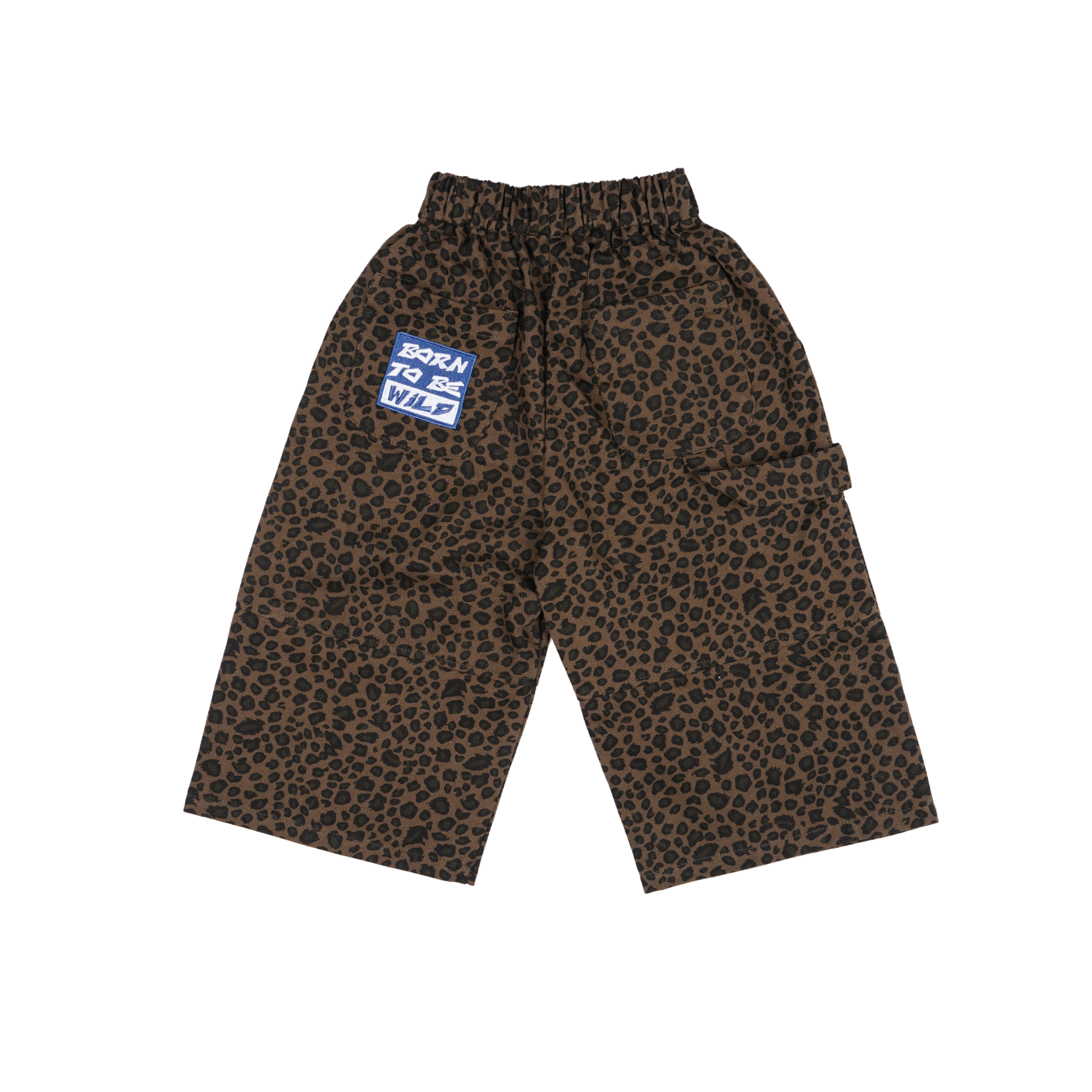 Denim Leopard cargos
