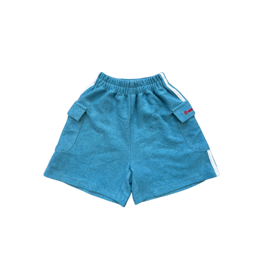 fd. blue cargo shorts