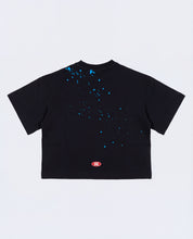 Spray logo tee black