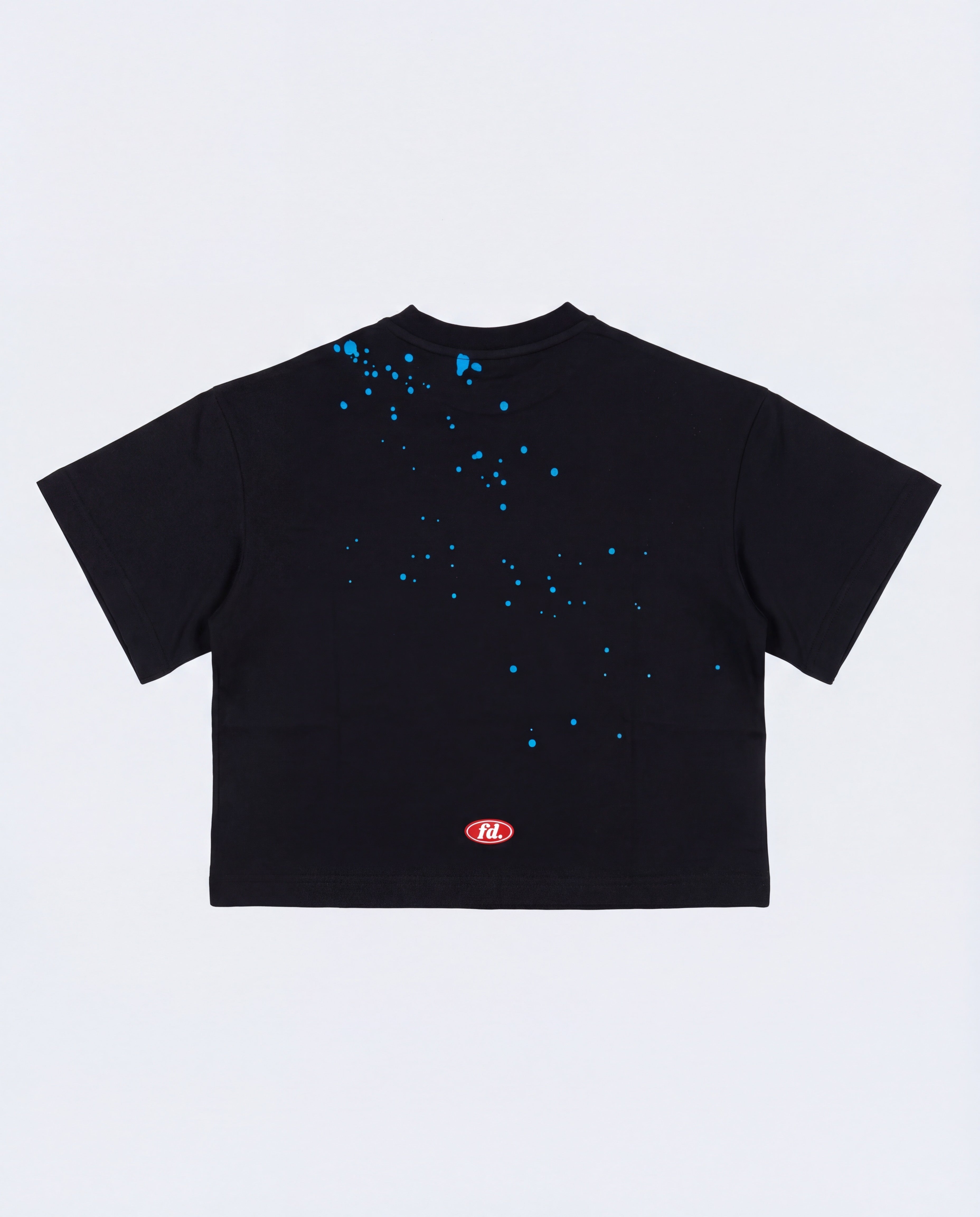 Spray logo tee black