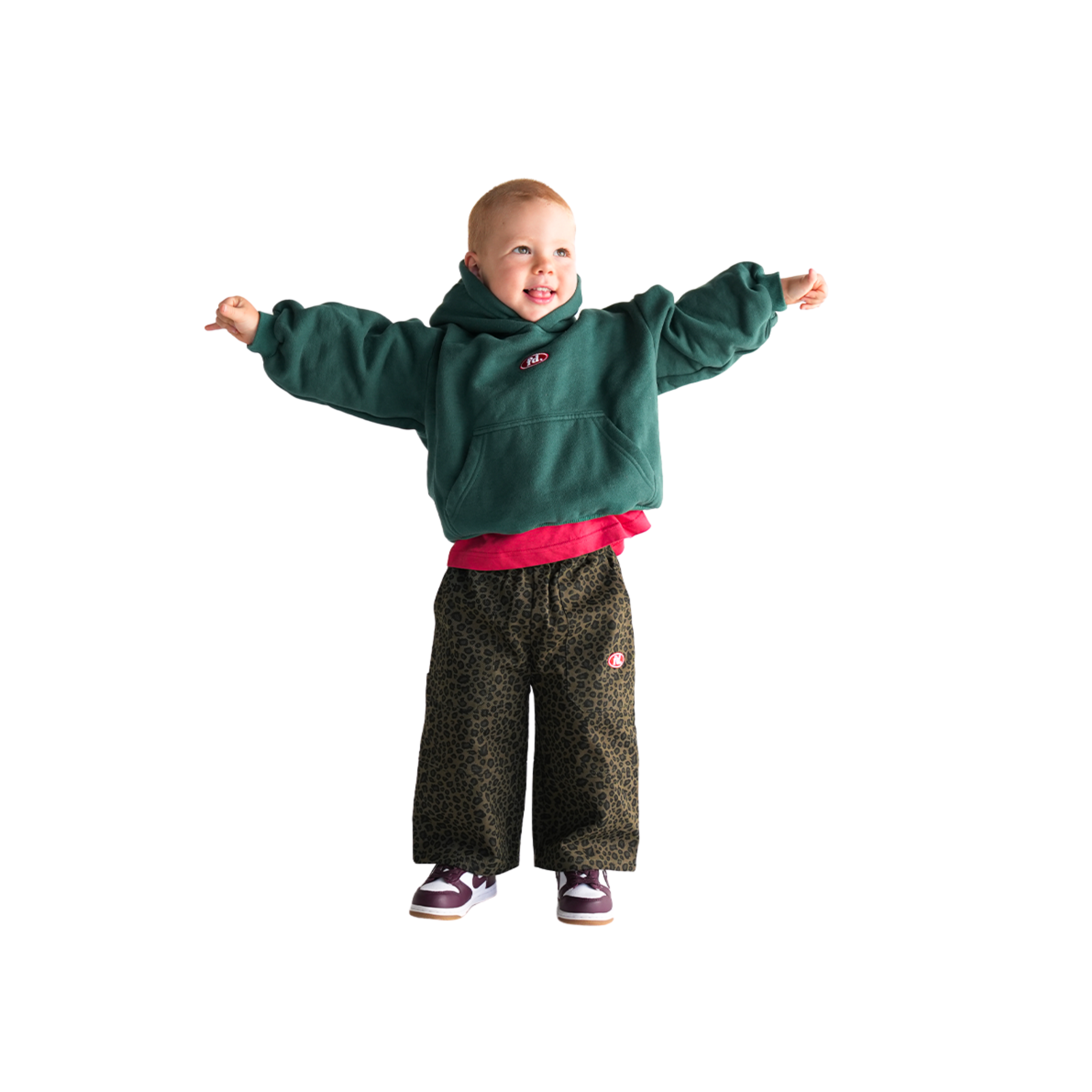 Denim Leopard cargos