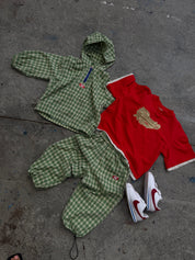 Check 1/4 zip jacket