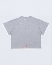 Spray logo tee grey