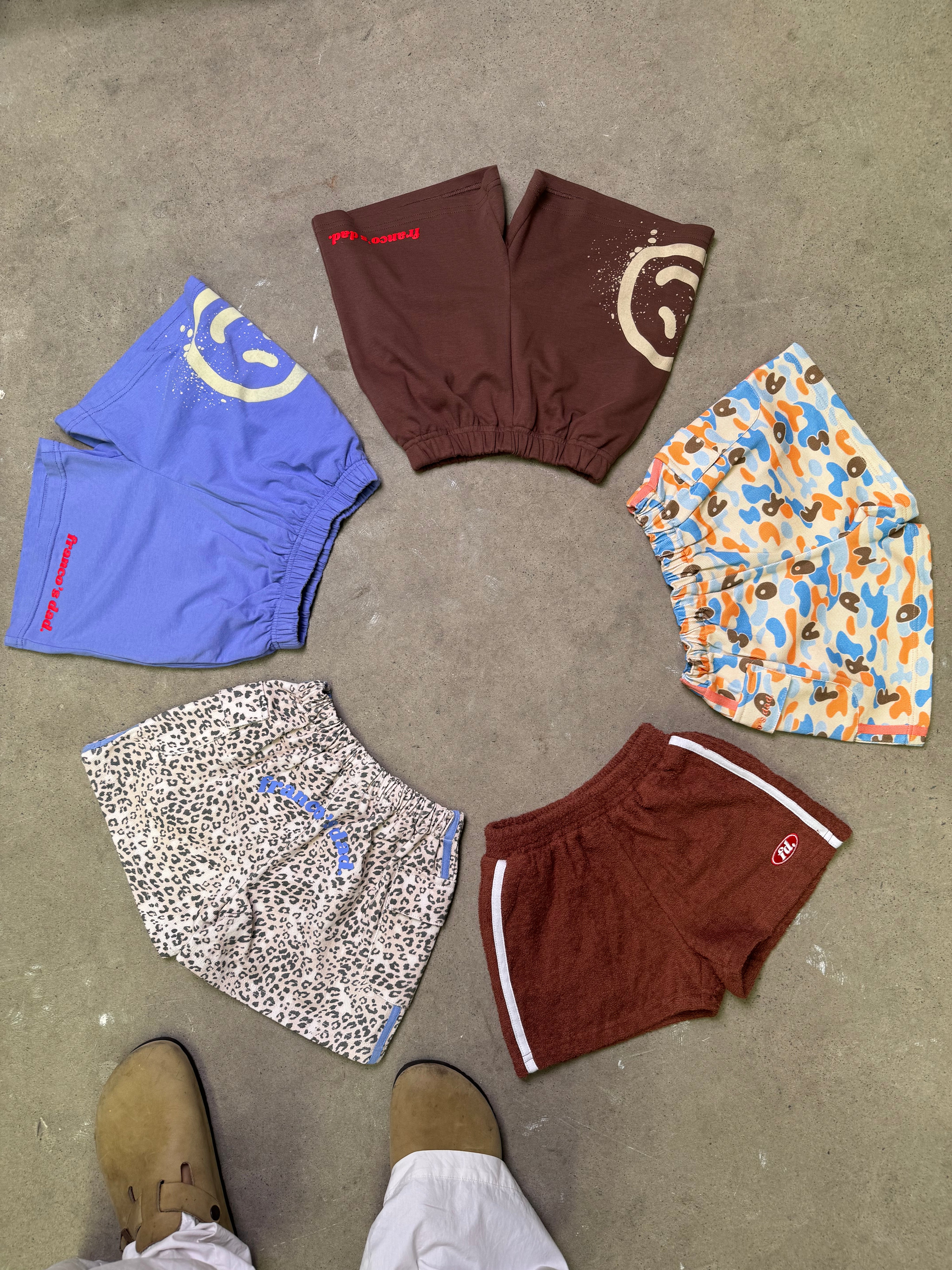 Acid dye shorts - Brown