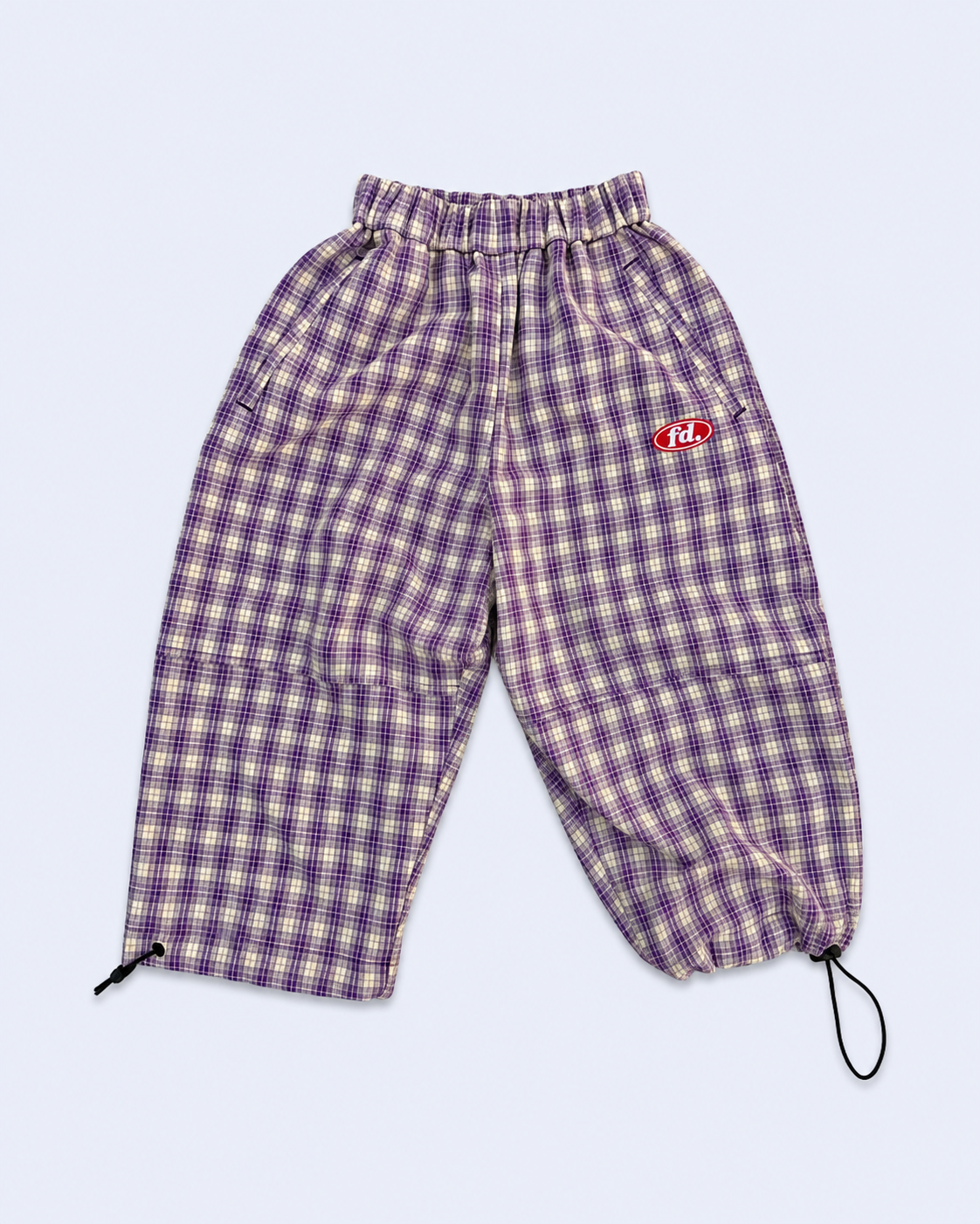 Check Pant- Purple