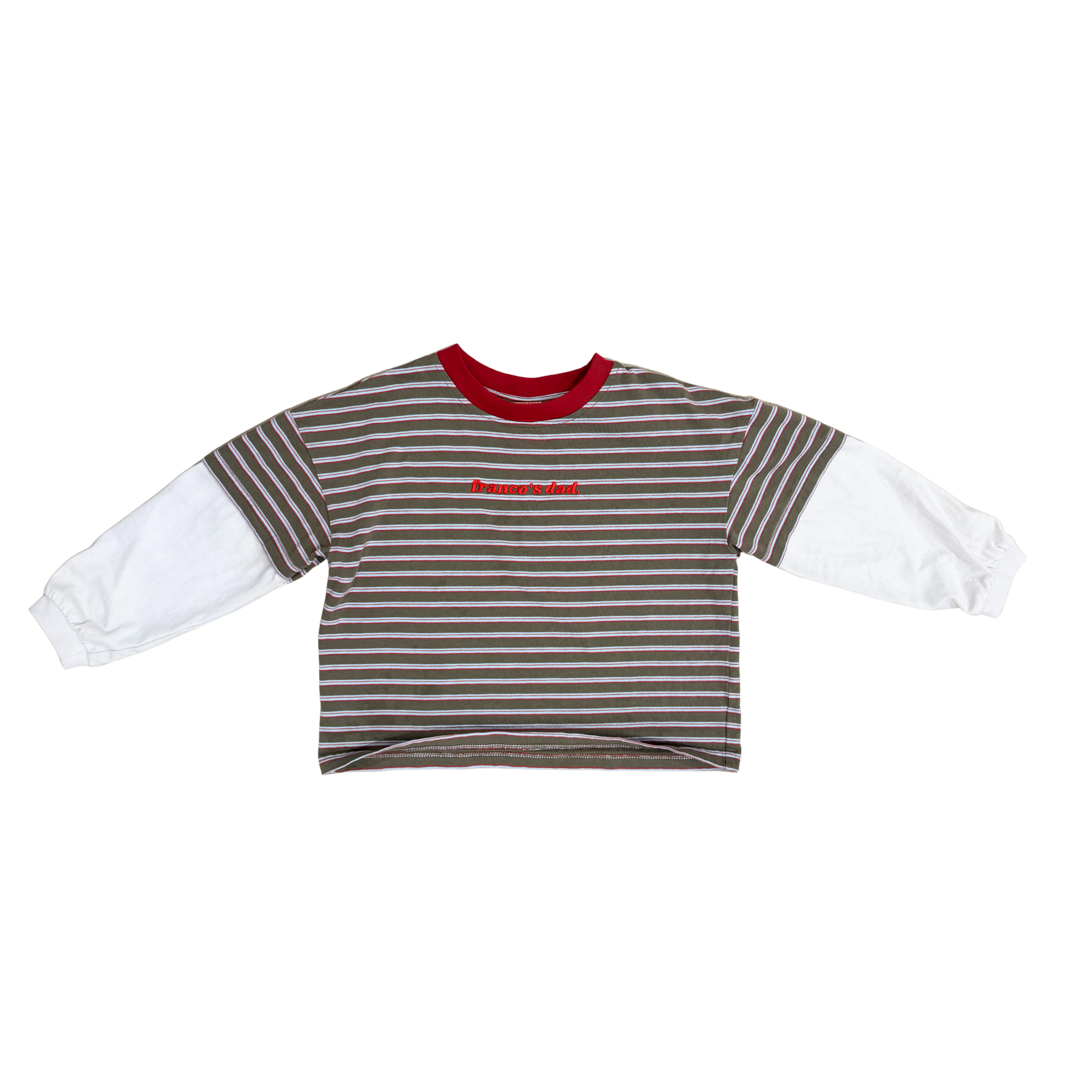 Striped double-layer long sleeve