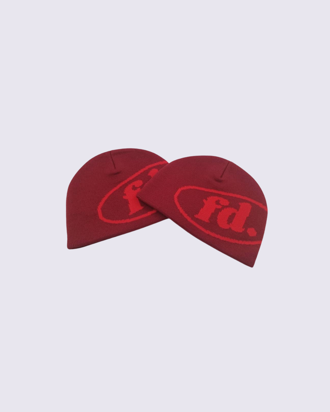 Skully Beanie- Red