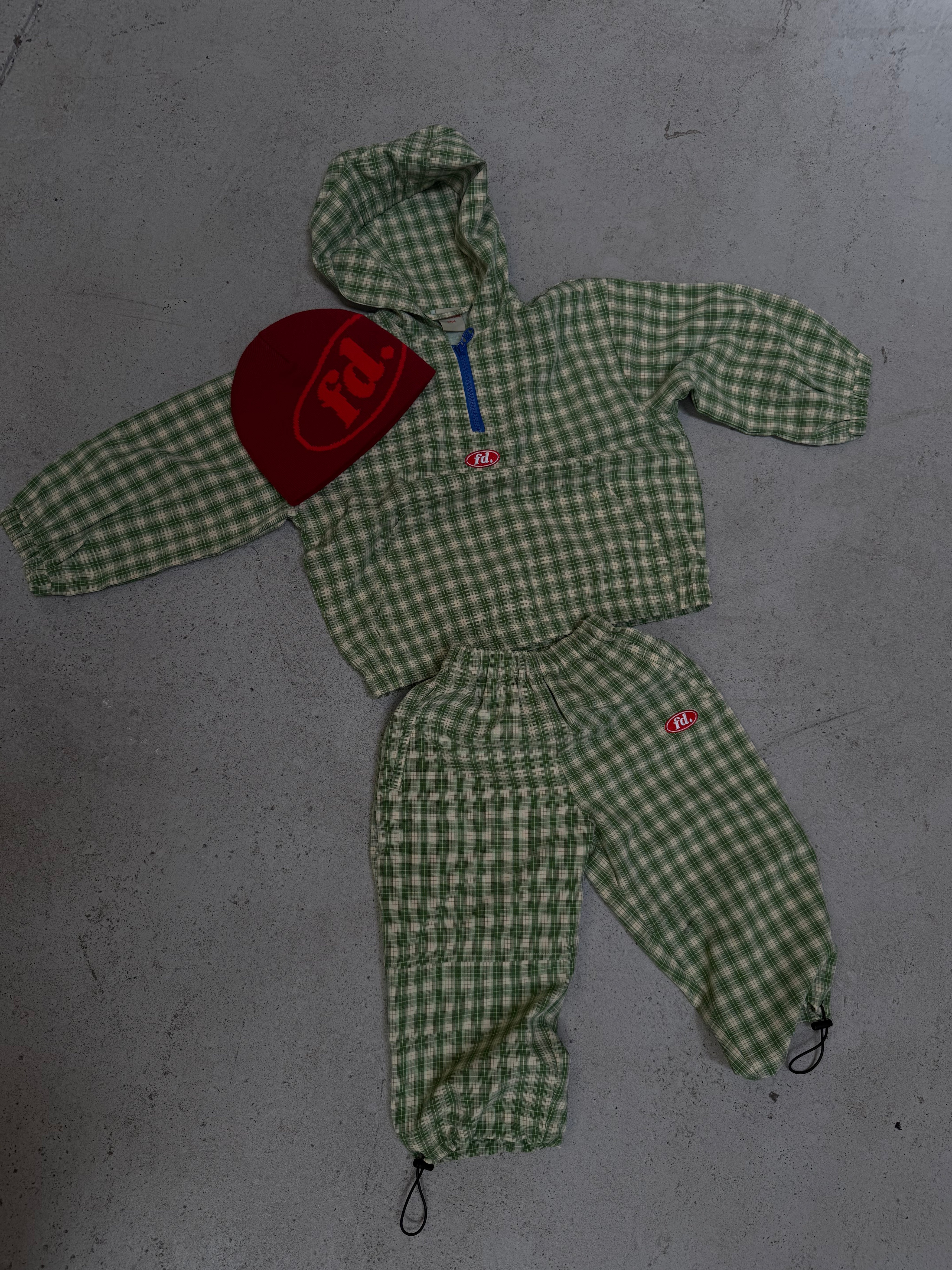 Check 1/4 zip jacket