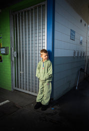 Check 1/4 zip jacket