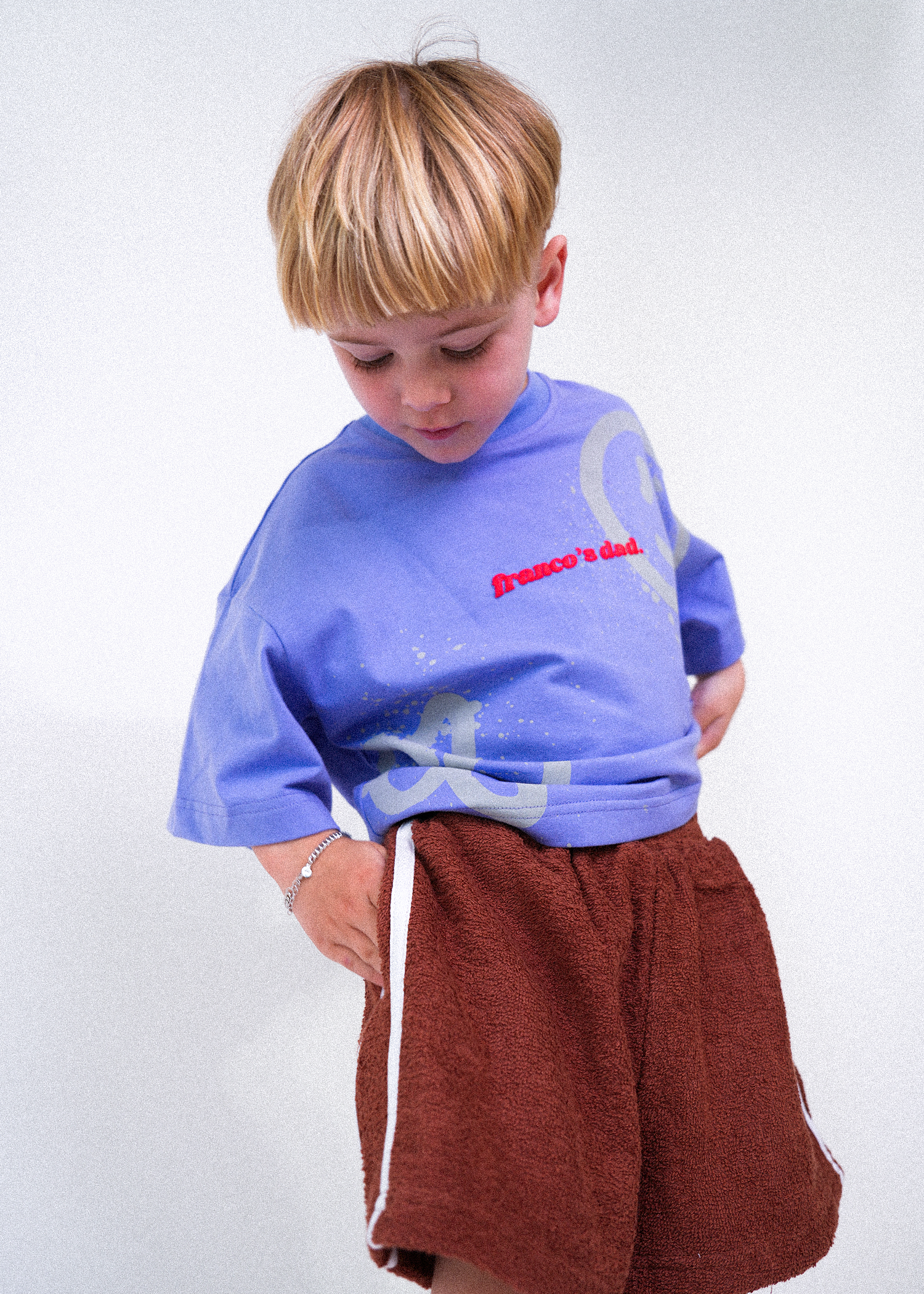 Acid dye lounge tee - Blue