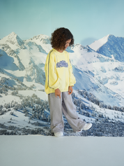 YELLOW LOGOED CREW NECK