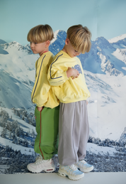 YELLOW LOGOED CREW NECK